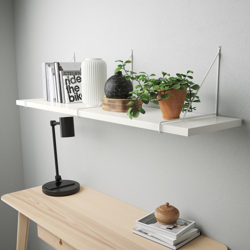 IKEA BERGSHULT PERSHULT Wall Shelf 120x30CM White White Shelf